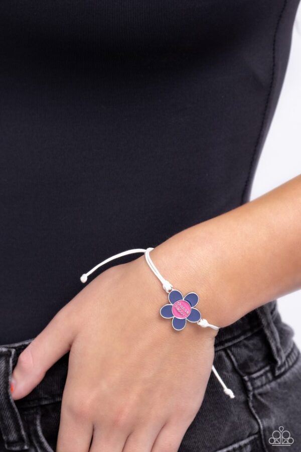 Paparazzi Bracelet ~ Choose Cheer - Blue