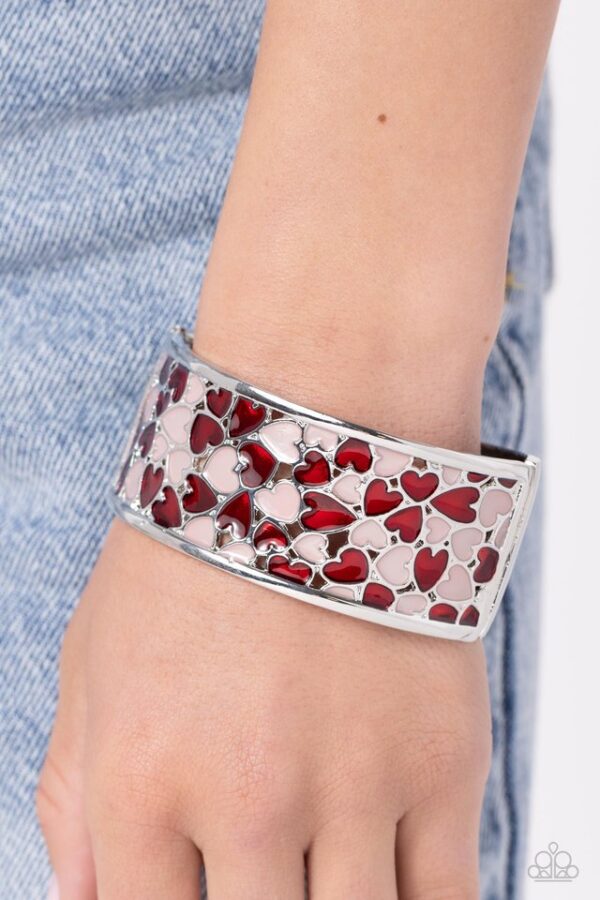 Paparazzi Bracelet ~ Penchant for Patterns - Red