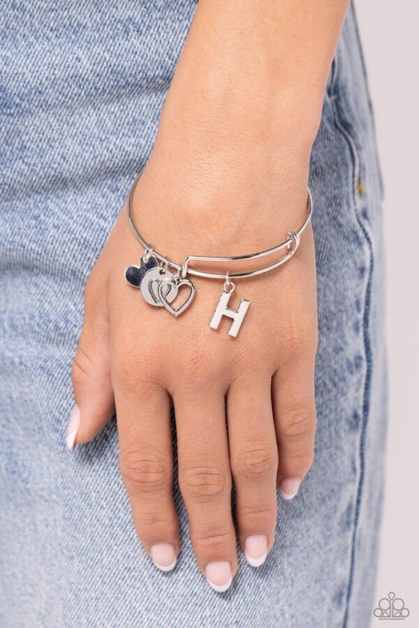 Paparazzi Bracelet ~ Making It INITIAL - Silver - H