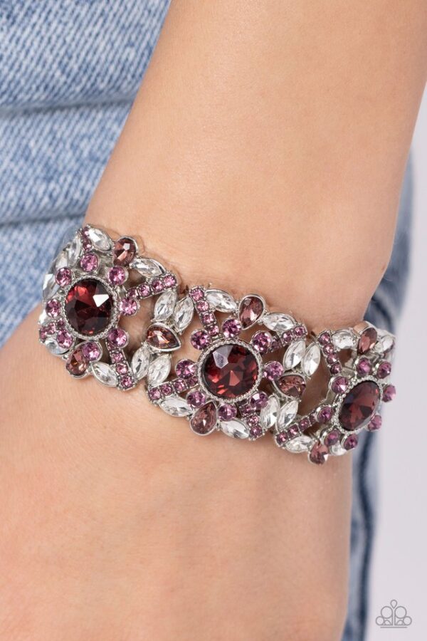 Paparazzi Bracelet ~ Shimmering Solo - Purple