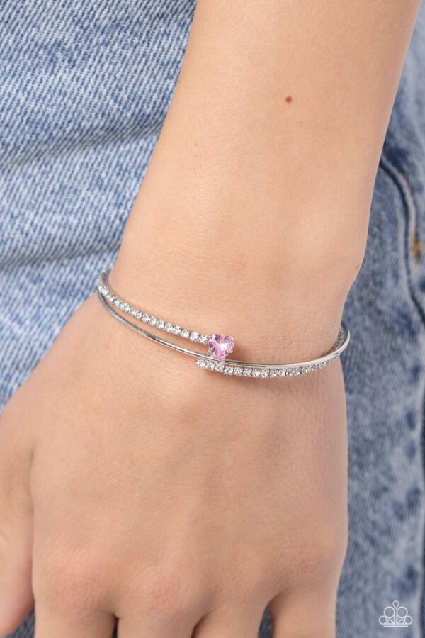 Paparazzi Bracelet ~ Sensational Sweetheart - Pink