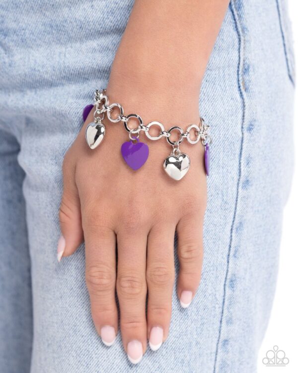 Paparazzi Bracelet ~ Whole Lotta Love - Purple