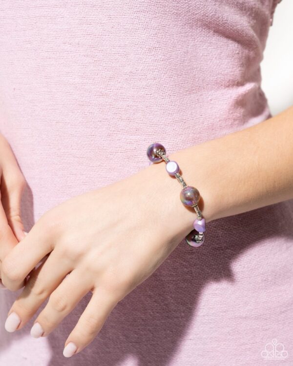 Paparazzi Bracelet ~ Malibu Model - Purple