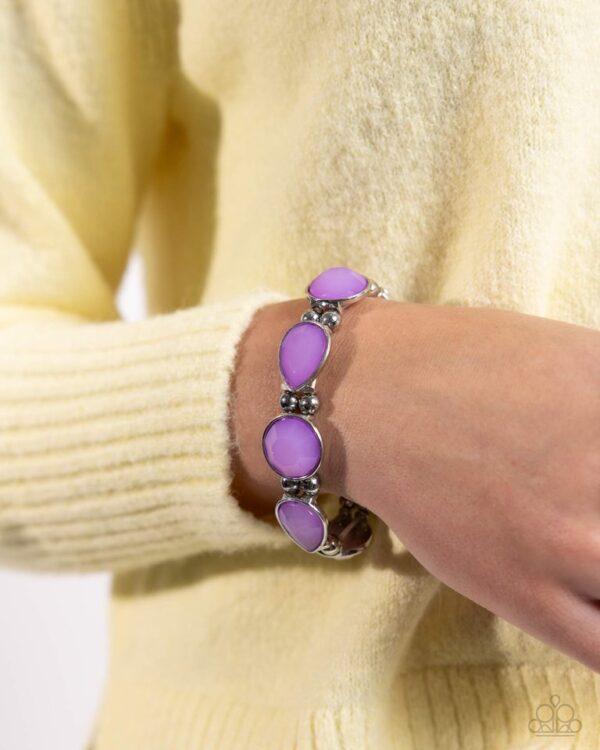 Paparazzi Bracelet ~ In All the BRIGHT Places - Purple