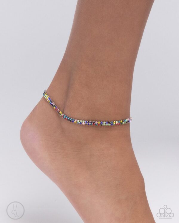 Paparazzi Bracelet ~ Adorable Anklet - Multi