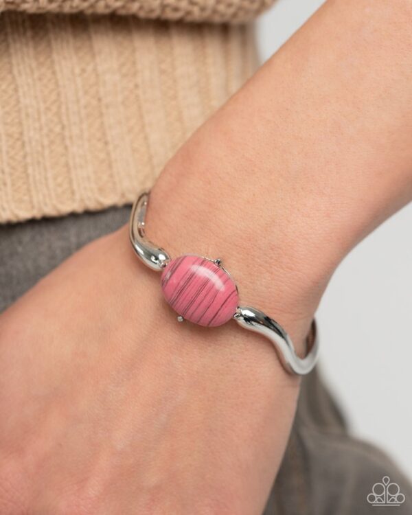 Paparazzi Bracelet ~ Striped Sensation - Pink